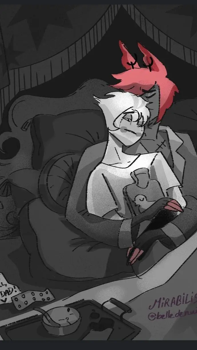 ai character: Luci is unwell  background