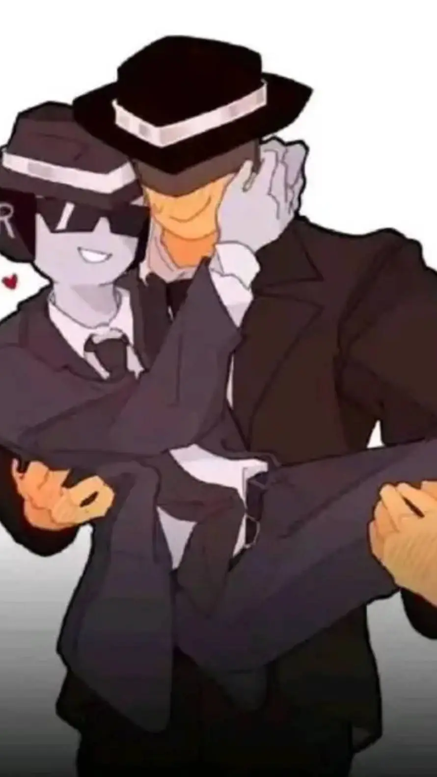ai character: DoubleFedora  background