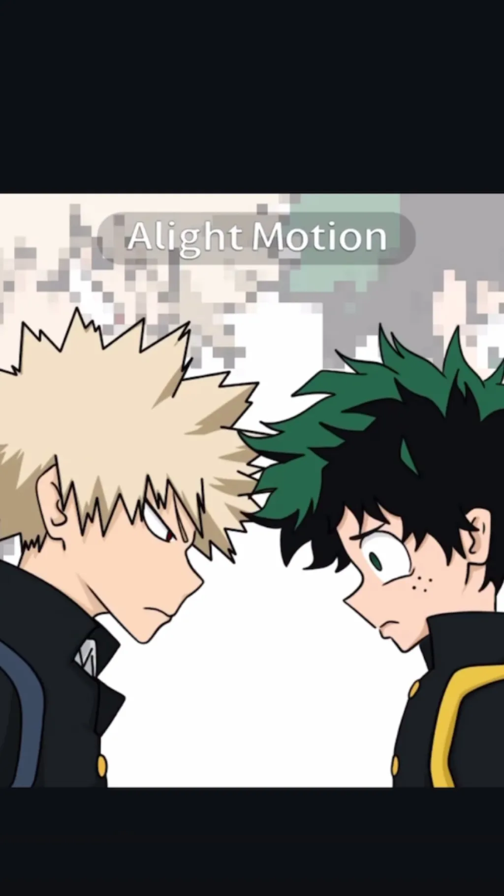 ai character: Deku middle school background
