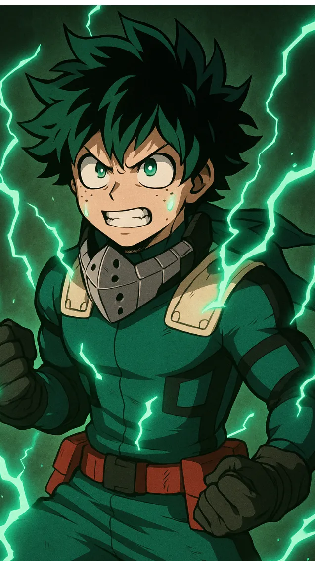 ai character: Angry Deku background