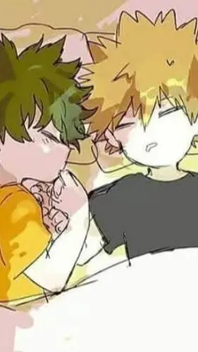 ai character: baby Bakugo, deku background