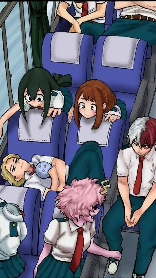 ai character: MHA field trip background