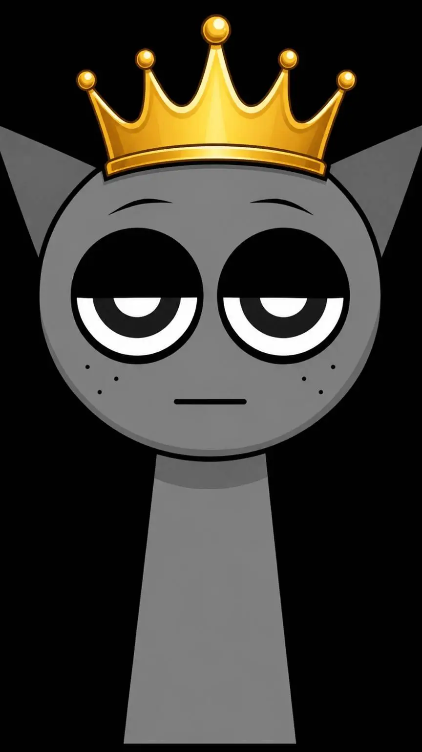 ai character: Gray background