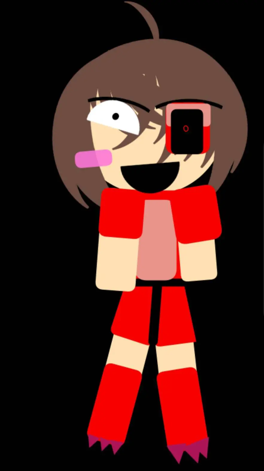 ai character: Amx the dino girl🪓 background