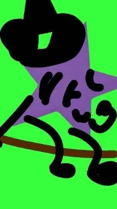 ai character: purple star background