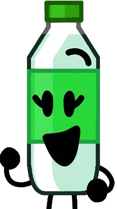 ai character: green soda background