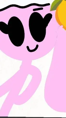 ai character: pink lemonade girl background