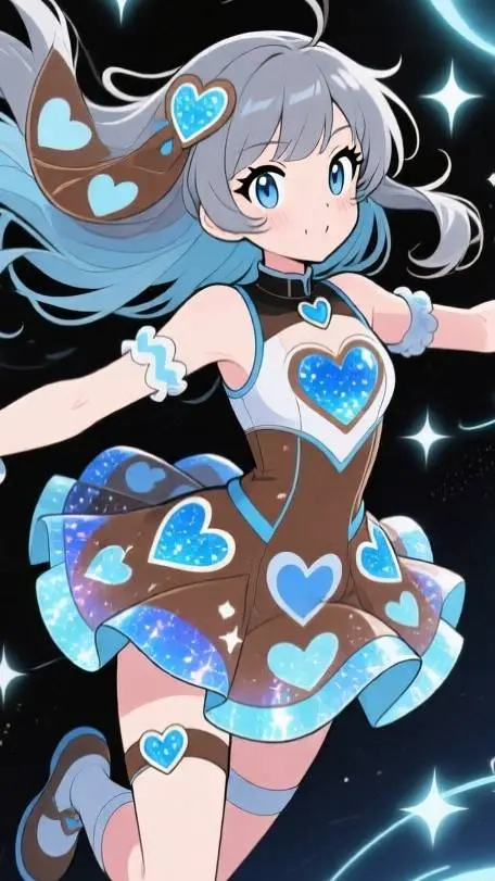 ai character: pluto girl  background