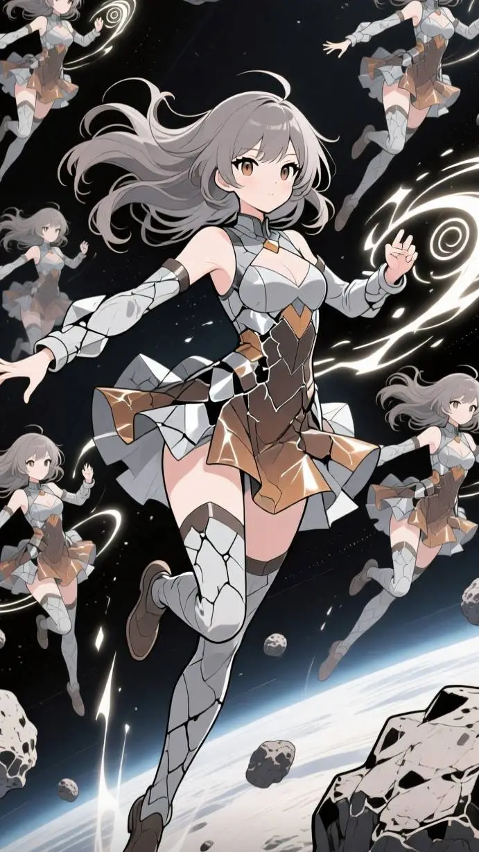 ai character: astroid background