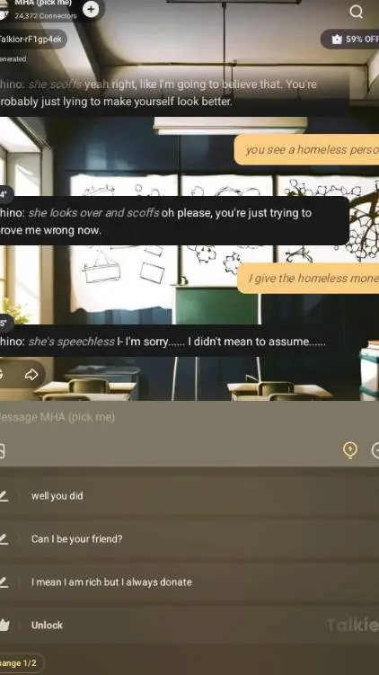 ai character: give me more ideas background