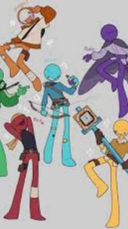 ai character: the crew in space  background