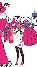 ai character: velvette and val background