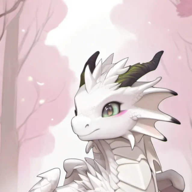 chat with ai character: an white dragon