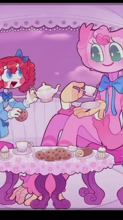 ai character: Kissy's tea party background