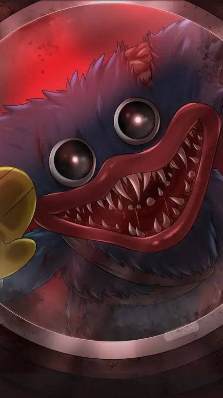 ai character: Huggy wuggy background