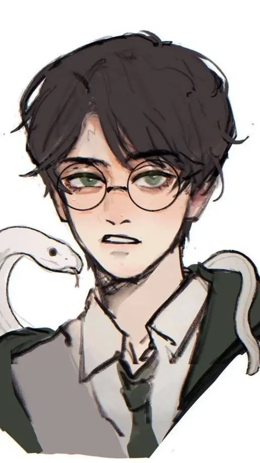 ai character: Slytherin Harry. P background