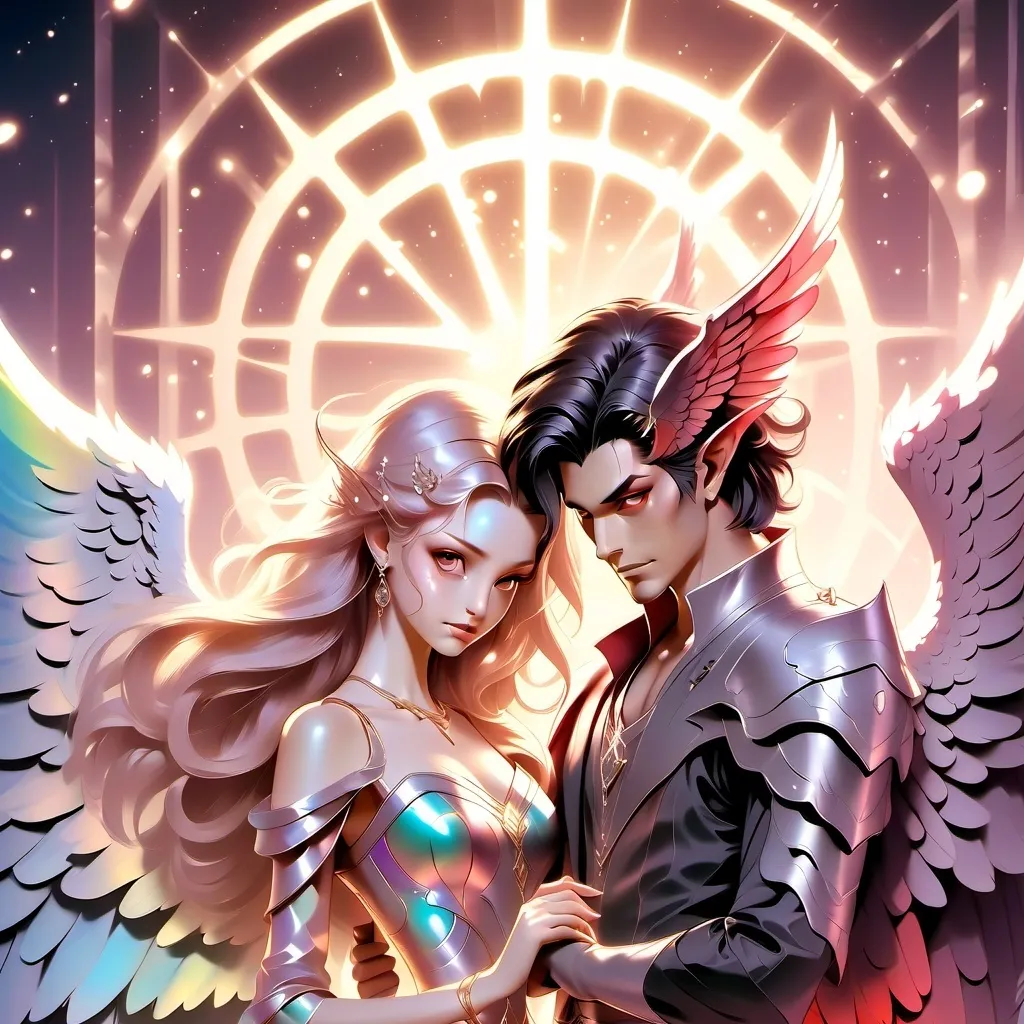 chat with ai character: Angel and demon