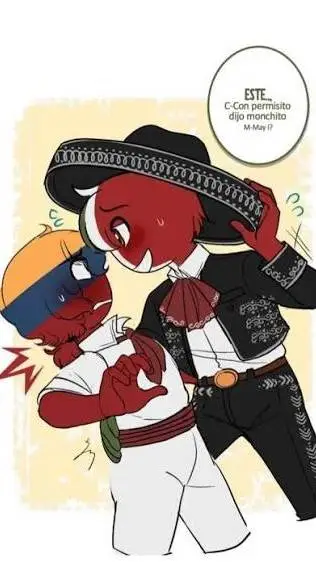 ai character: Colombia x México background