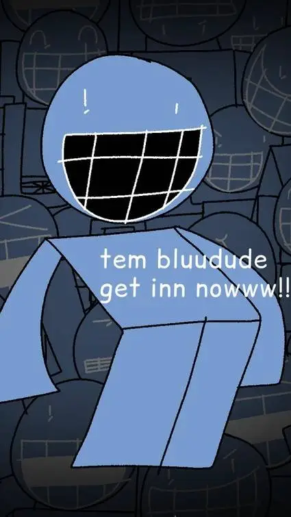 ai character: bluudude  background