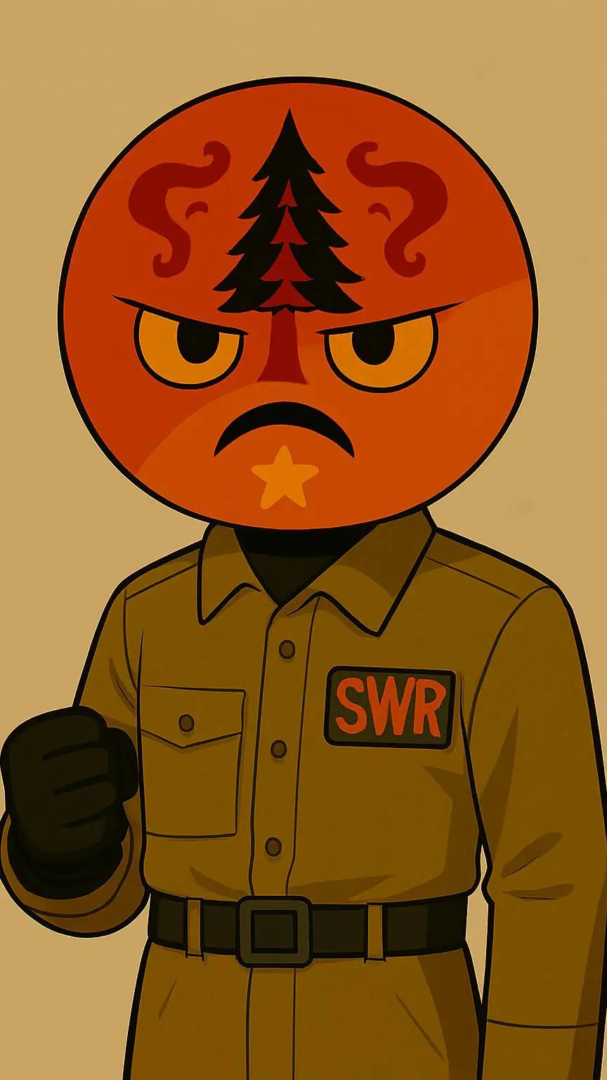 ai character: smokewood Republic background