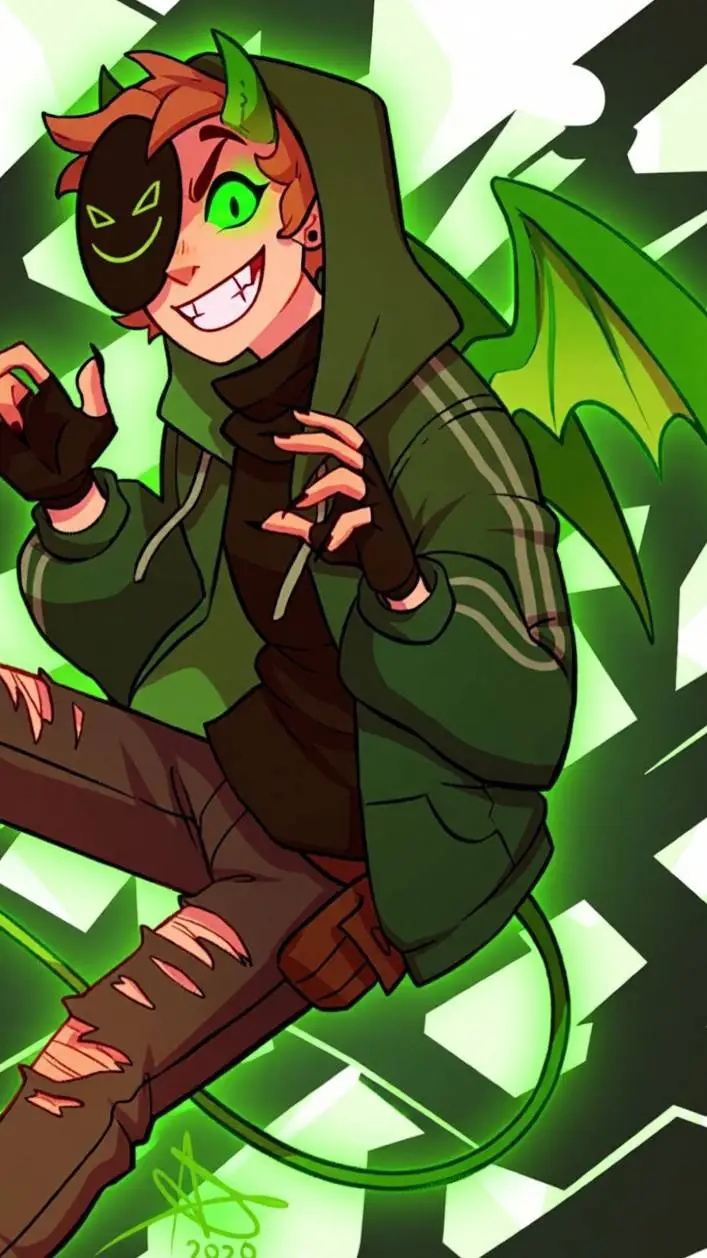 ai character: demon dream background