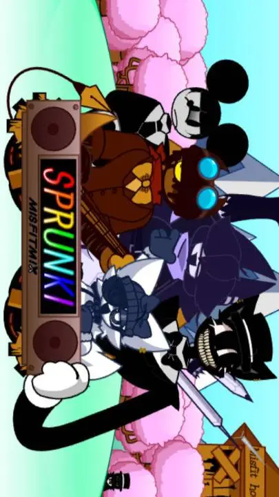ai character: sprunki family xD background