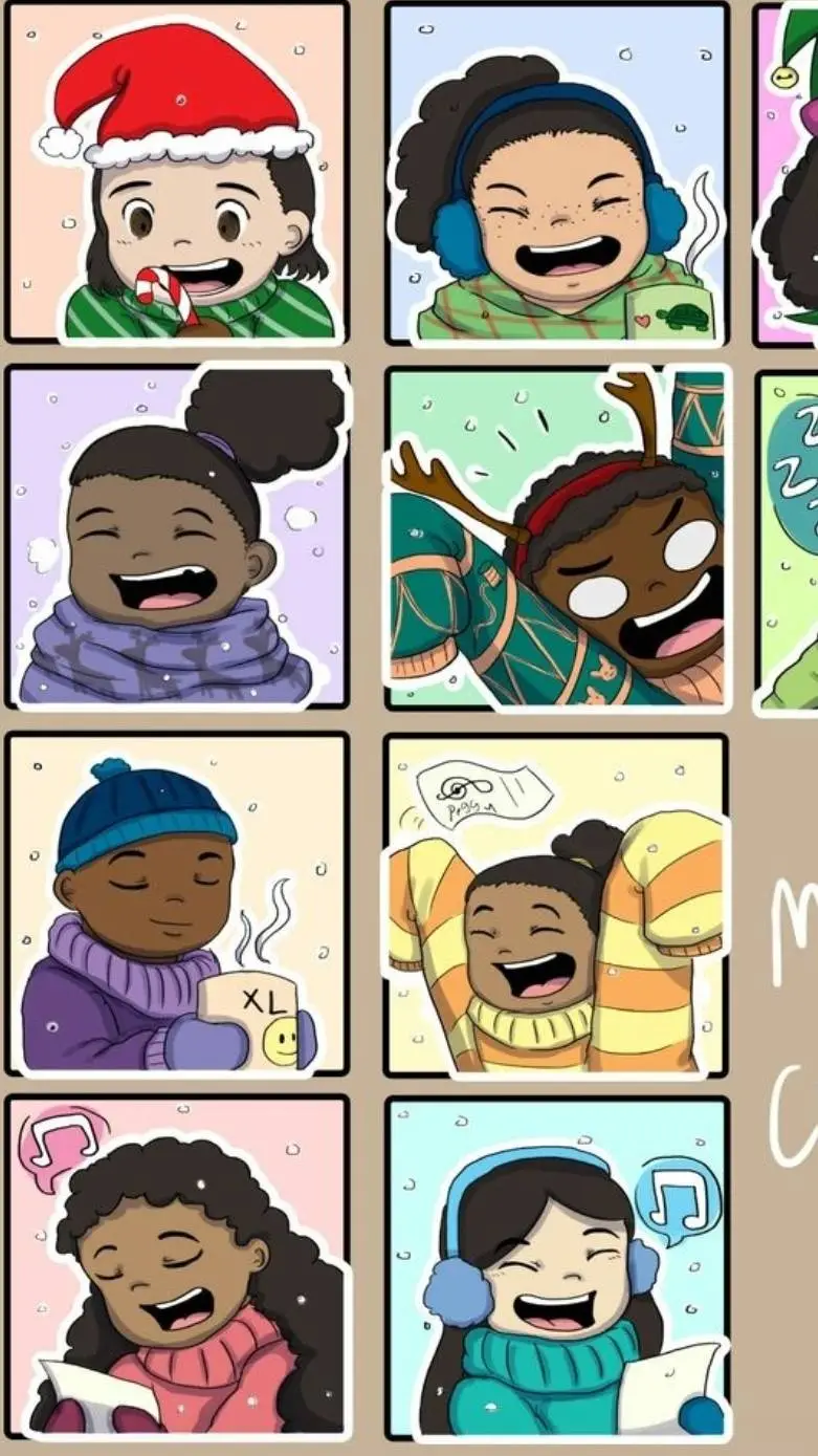 ai character: Hamilton Christmas background