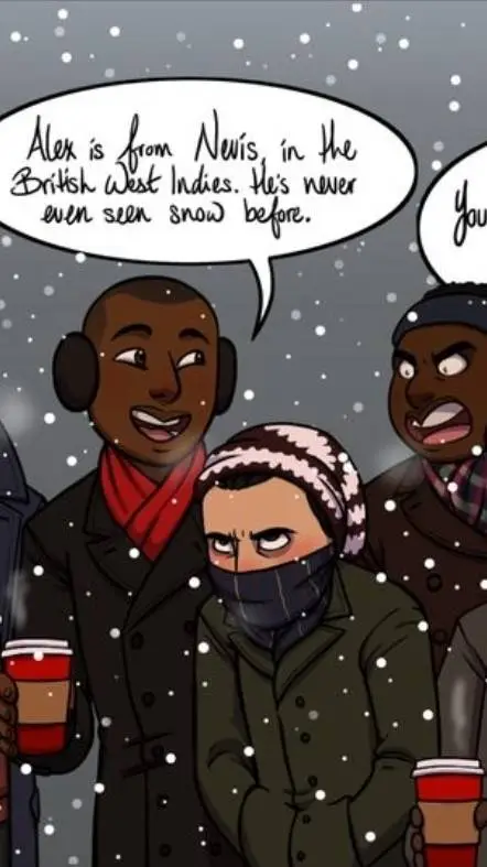ai character: Hamilton Snowday! background