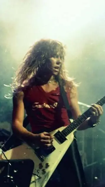 ai character: james hetfield  background