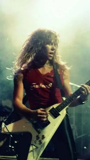 ai character: james hetfield  background