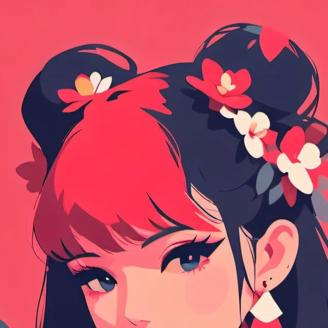 chat with ai character: pink fluffy tied d