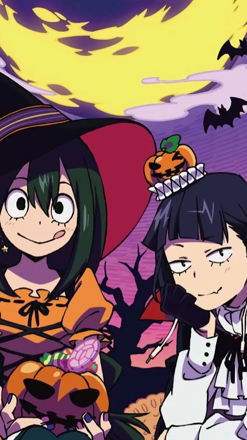 ai character: Mha Halloween  background