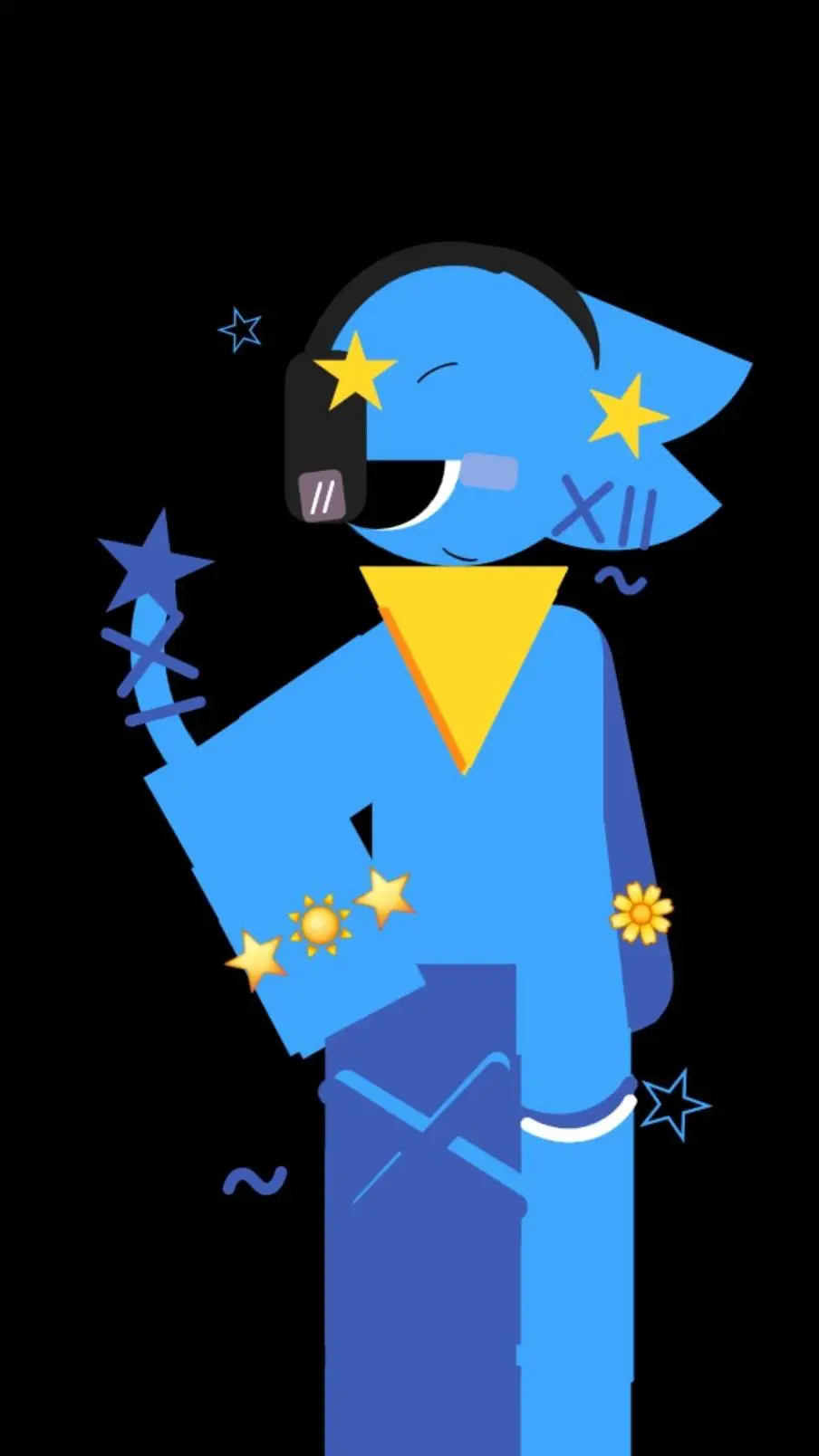 ai character: ☓✩ MY OC ✩☓ background