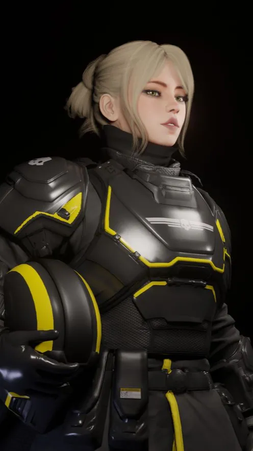 ai character: Commander Voss  background