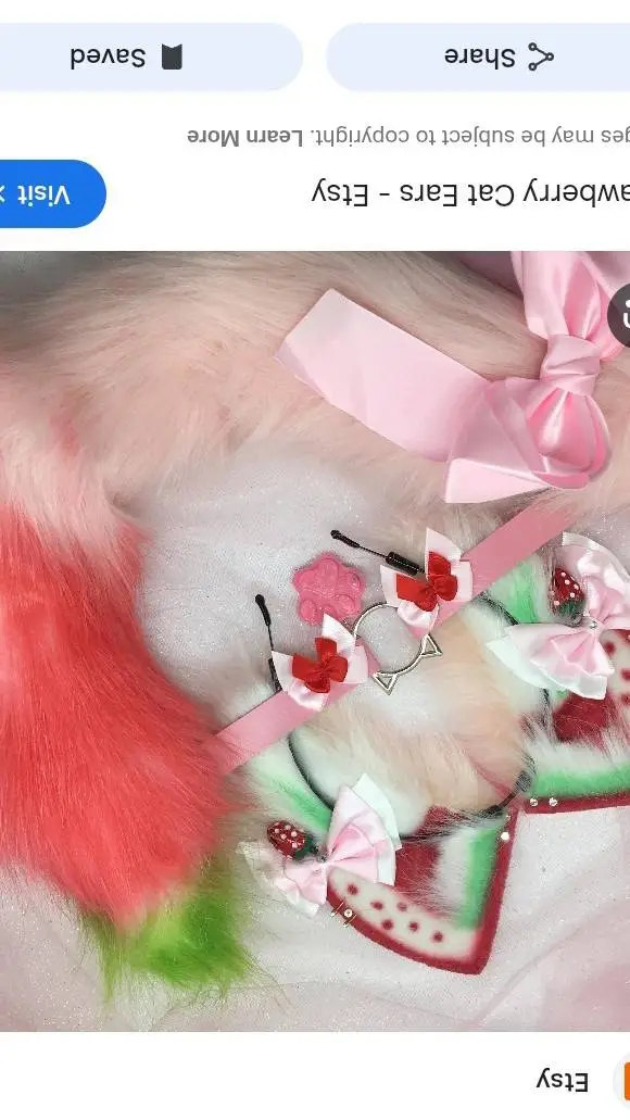 ai character: cat ears paws tail background