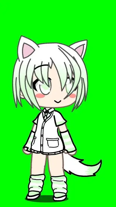 ai character: green  background
