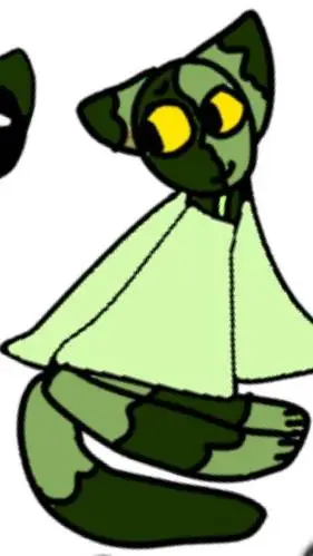 ai character: pickle teally background