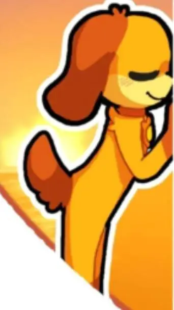 ai character: dogday :3 background