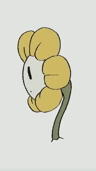 ai character: flowey the flower background