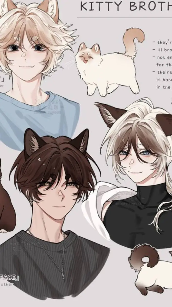 ai character: Kitty Brothers✨️ background