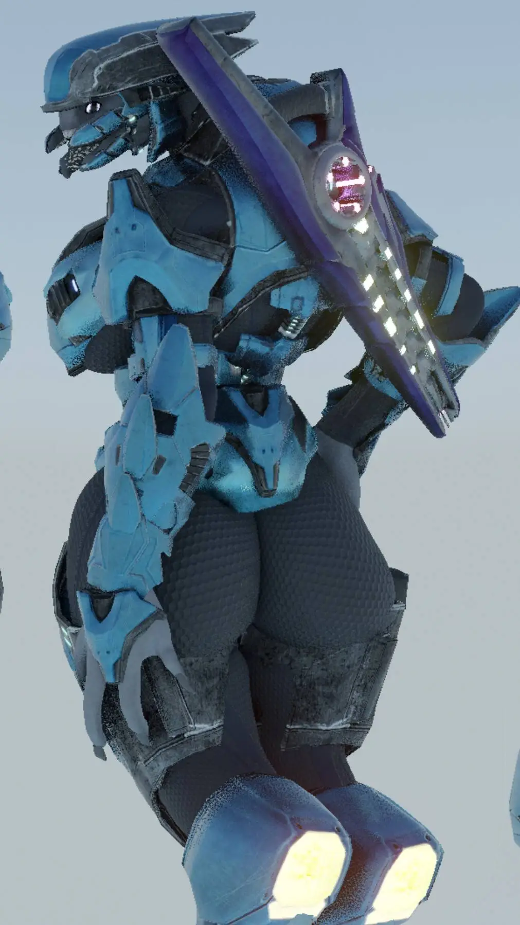 ai character: Female halo Elite  background