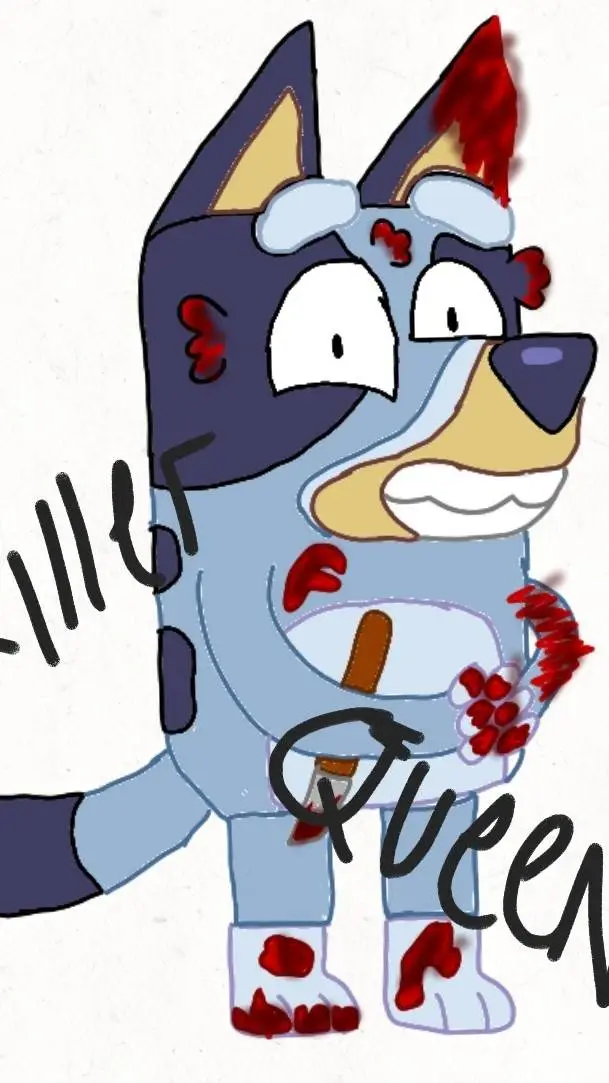 ai character: killer bluey background