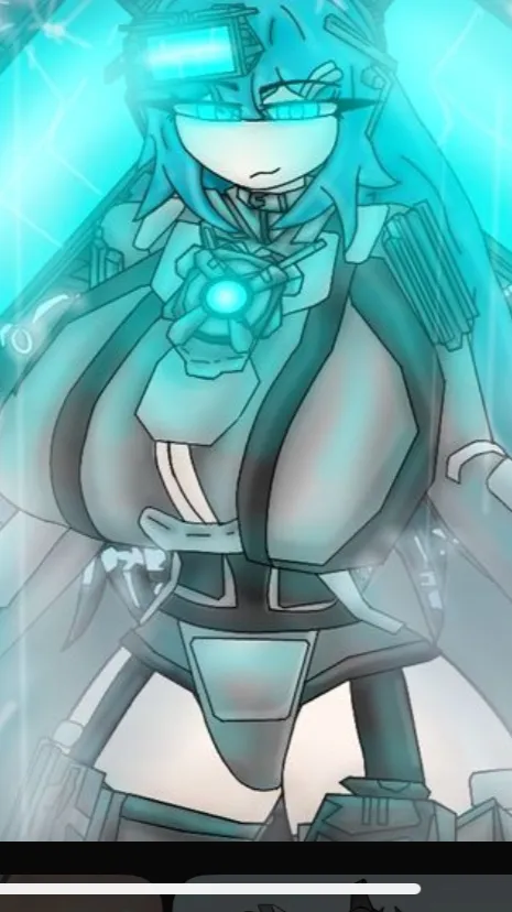 ai character: Titan computer  background