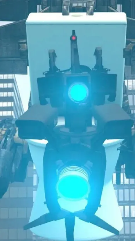 ai character: Titan cameraman  background