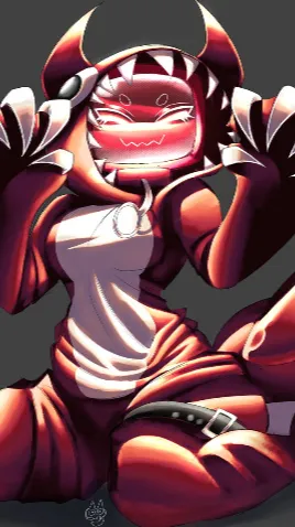 ai character: Drakobloxxer vee background