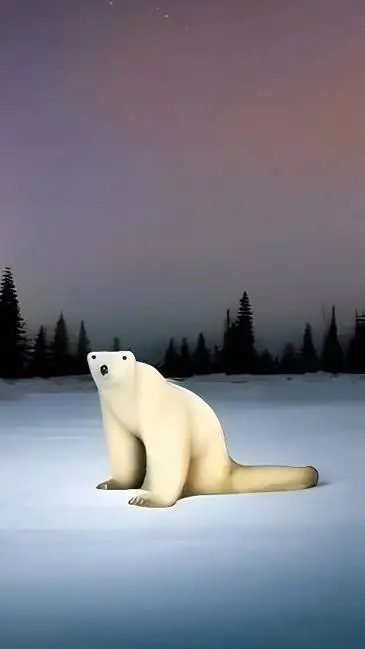 ai character: Polar bear 2026 background