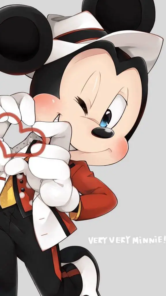 ai character: Mickey Mouse background