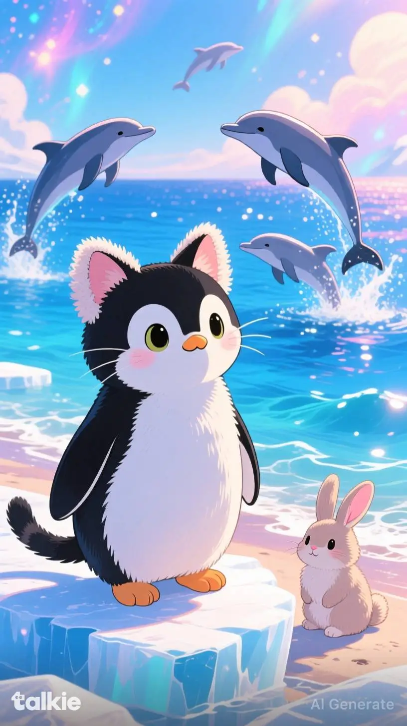 ai character: Amazing Antarctica background