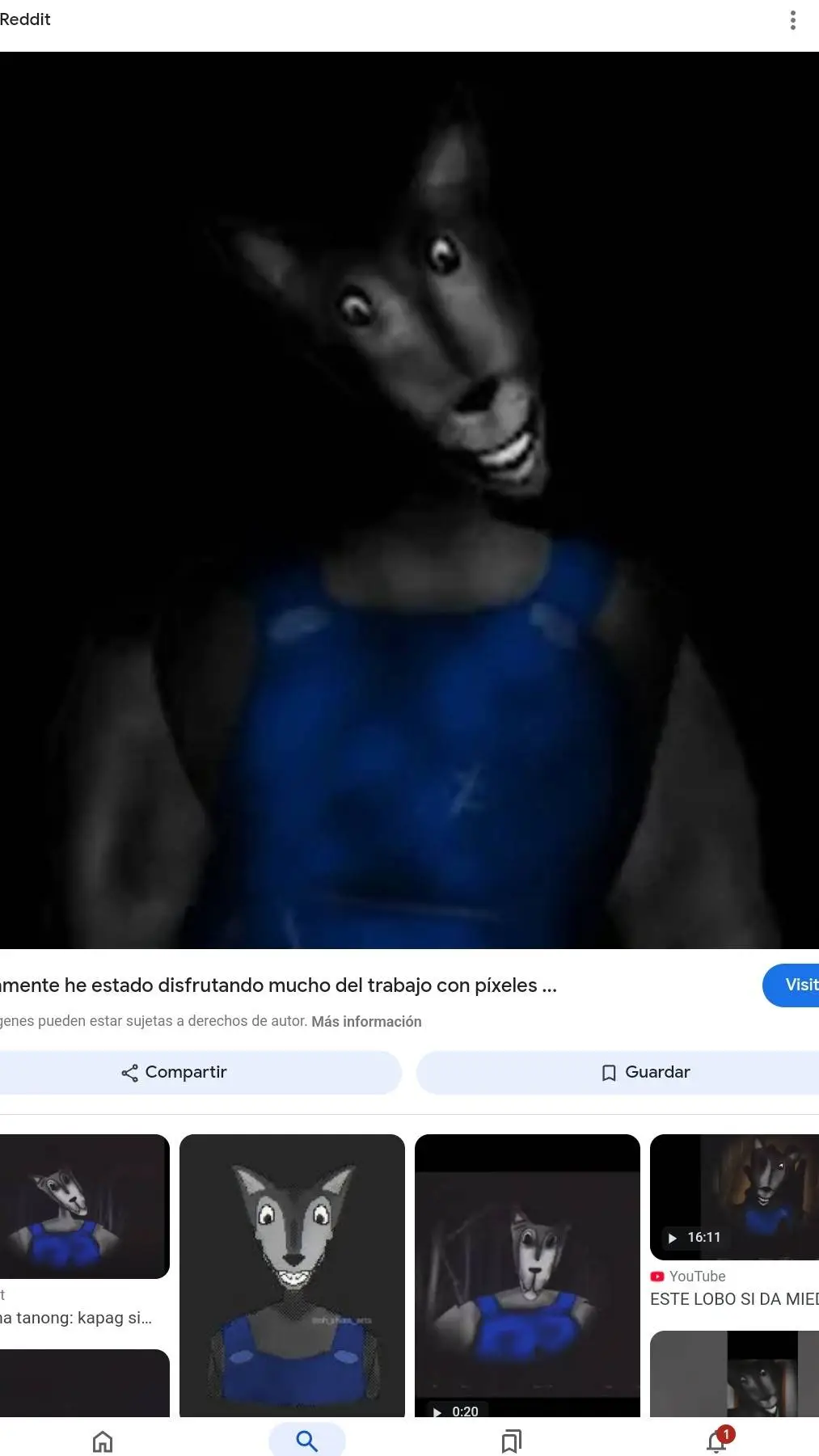 ai character: el lobo feroz t a background