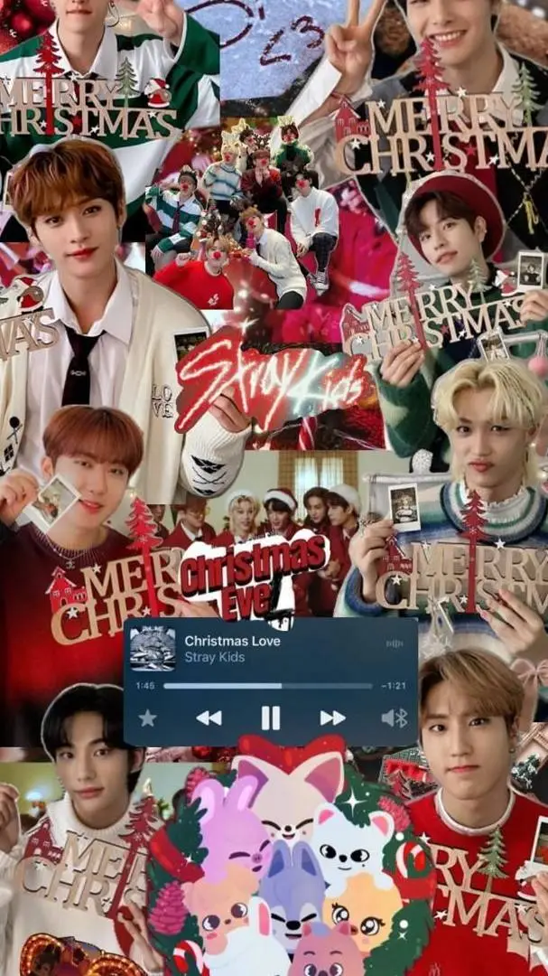 ai character: SKZ X-MAS PICK ME background